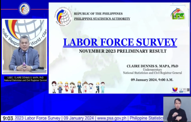 Press Conference on the November 2023 Labor Force Survey Preliminary Results