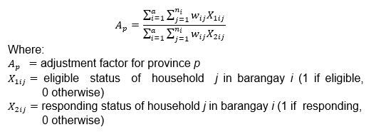 adjustment factor