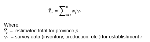 estimation of provl total