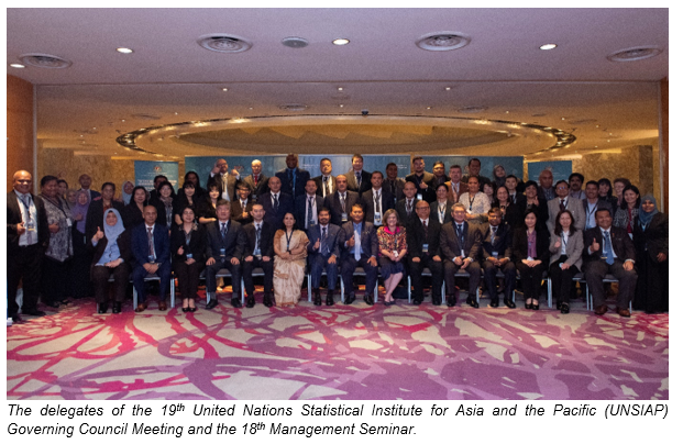 The delegates of the 19th United Nations Statistical Institute