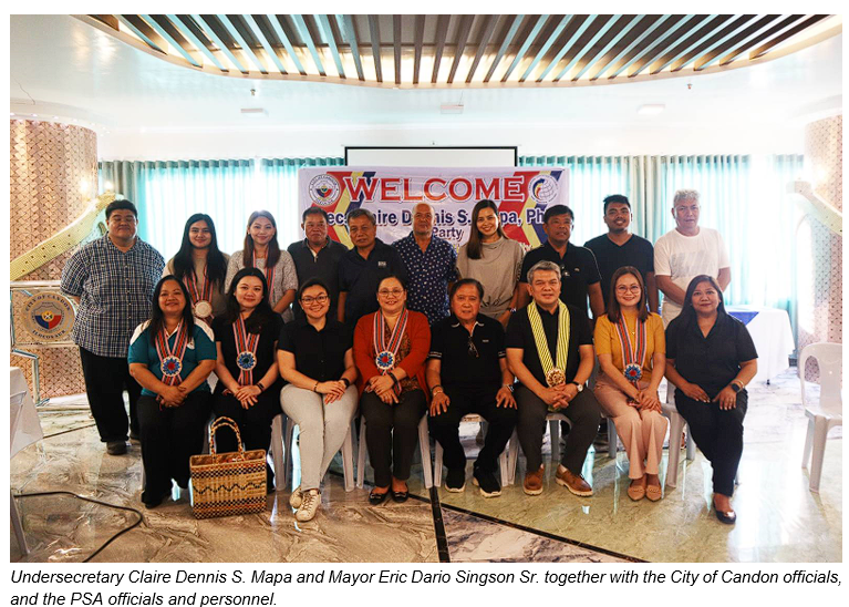 Undersecretary Claire Dennis S. Mapa and Mayor Eric Dario Singson Sr. together with the City of Candon officials, and the PSA officials and personnel.