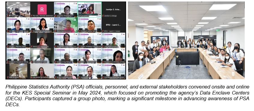 Philippine Statistics Authority (PSA) officials, personnel, and external stakeholders convened onsite and online for the KES
