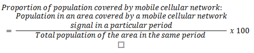 Proportion of population covered by mobile cellular network