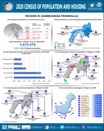 2020 Census of Population and Housing: Region IX (Zamboanga Peninsula)
