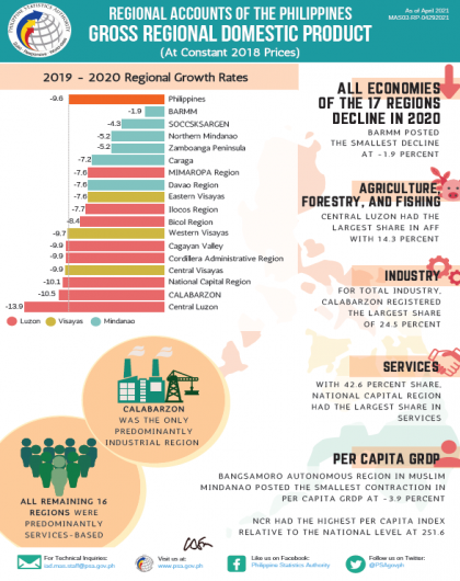2020 Gross Regional Domestic Product (GRDP)