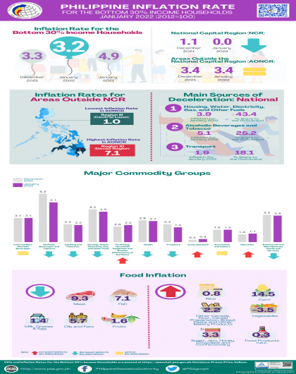 January 2022 CPI for the Bottom 30% Infographics