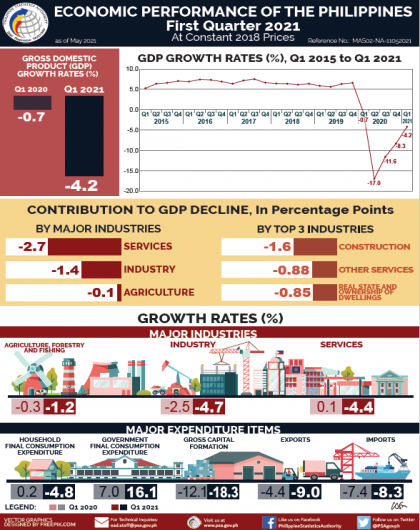 Q1 2021 Economic Performance of the Philippines 